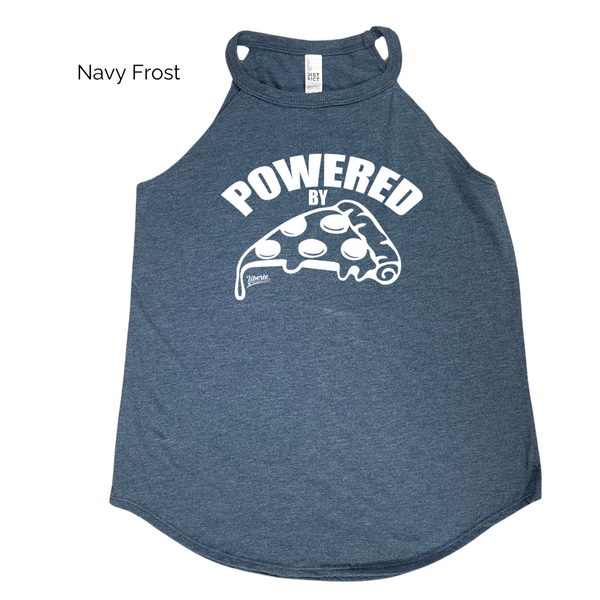 Powered by pizza tank - Liberte Lifestyles Workout tanks