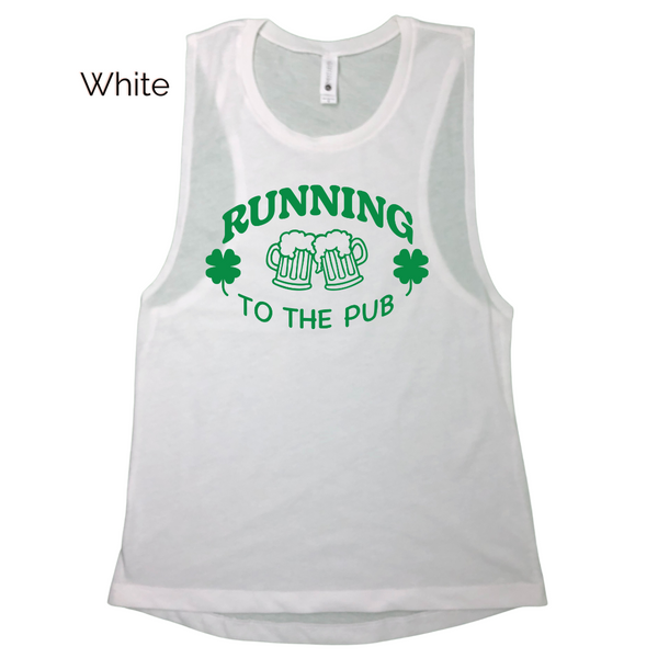 Running to the Pub Muscle Tank