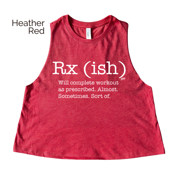 Rxish crop tank top - crossfit rx(ish) tank - liberte lifestyles crossfit apparel & accessories