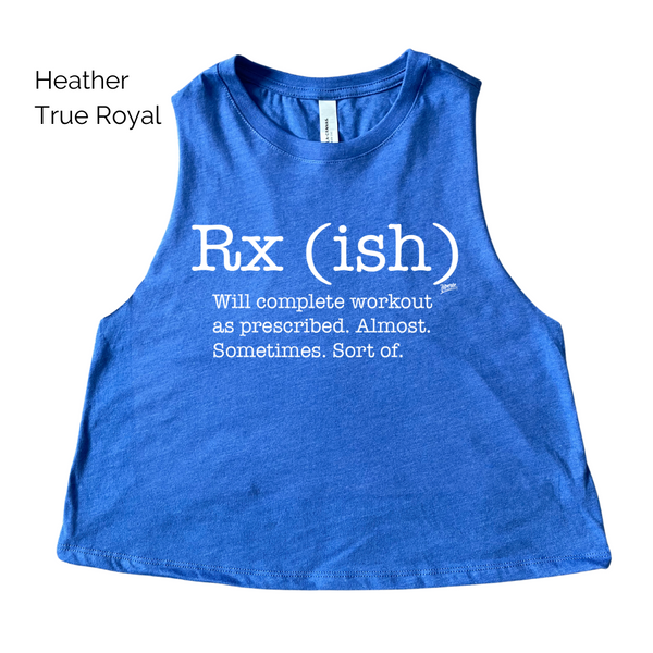 Rxish crop tank top - crossfit rx(ish) tank - liberte lifestyles crossfit apparel & accessories