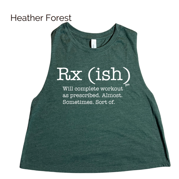 Rxish crop tank top - crossfit rx(ish) tank - liberte lifestyles crossfit apparel & accessories