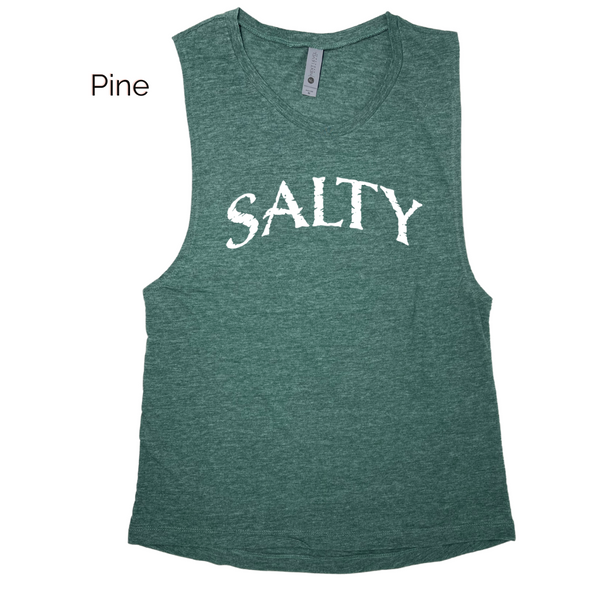 Salty Muscle Tank - Liberte Lifestyles Fitness Tops