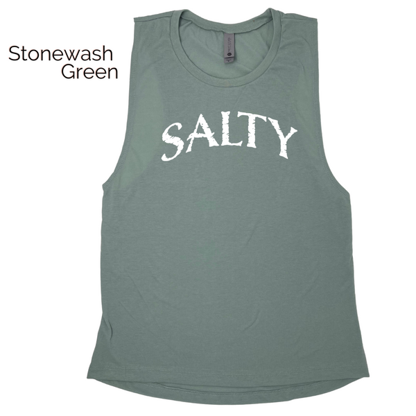 Salty Muscle Tank - Liberte Lifestyles Fitness Tops