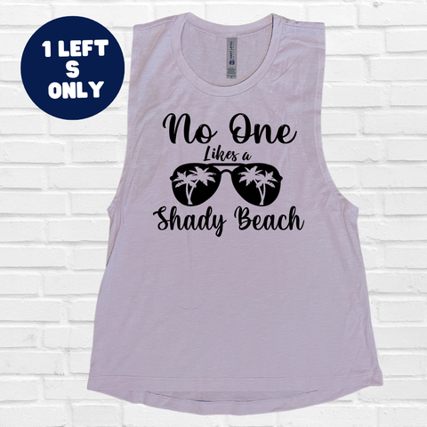 Shady Beach Muscle Tank - Lavender - FINAL SALE - S ONLY