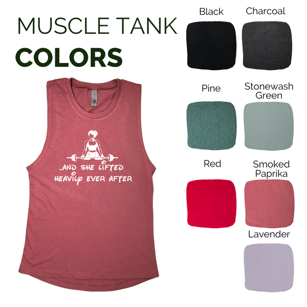 And she lifted heavily ever after tank - Liberte Lifestyles Workout Tanks