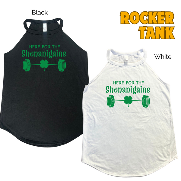 Here for the shenanigains tank. St Patricks Day workout top.