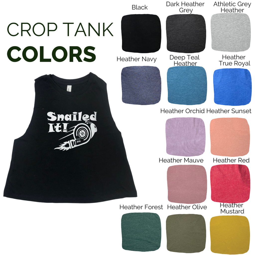 Snailed It Crop Tank