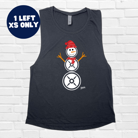 Snowman Muscle Tank - Black - FINAL SALE - XS only