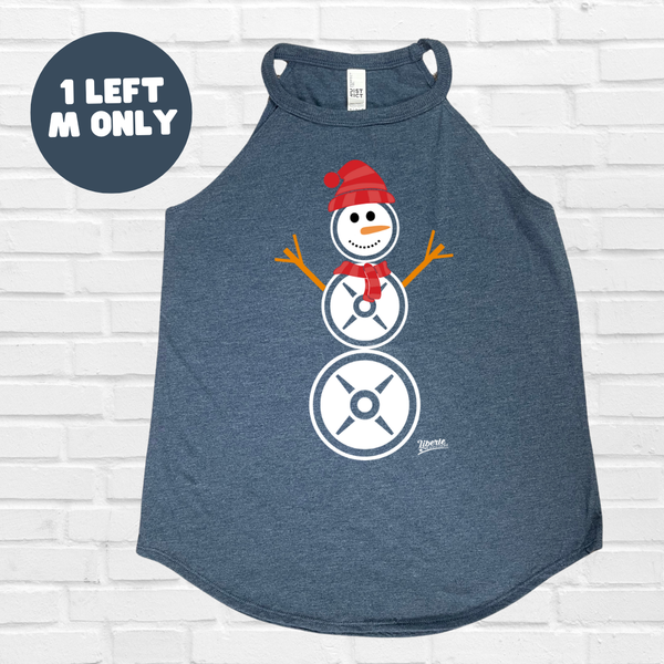 Snowman Rocker Tank - Navy Frost - FINAL SALE - M ONLY
