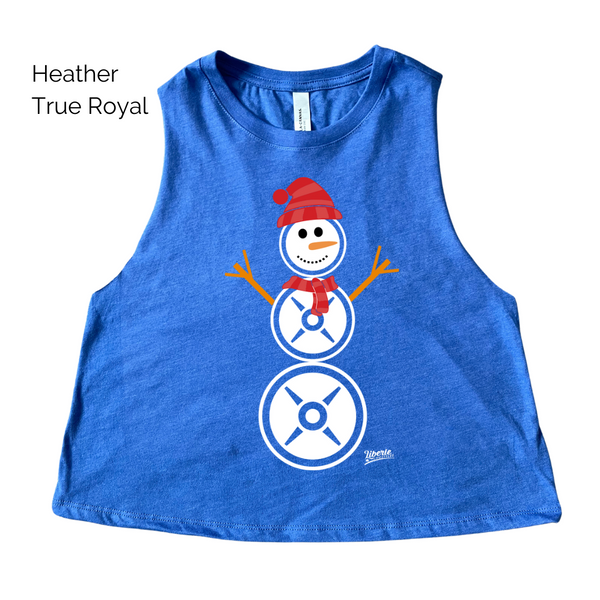 Snowman Crop Tank