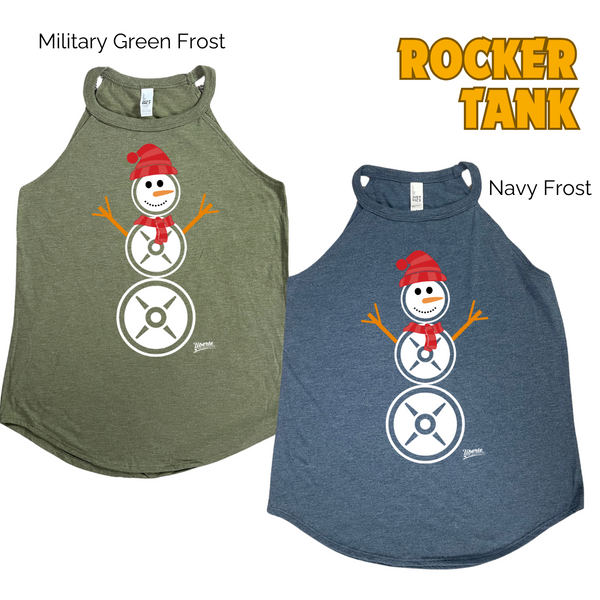 Snowman Christmas Workout Tank - Liberte Lifestyles Holiday Fitness Tanks