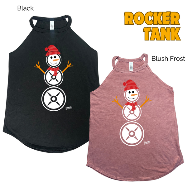 Snowman Christmas Workout Tank - Liberte Lifestyles Holiday Fitness Tanks