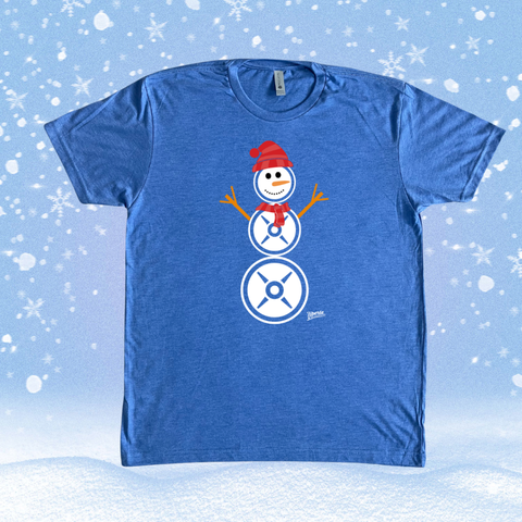 Snowman Tee - Vintage Royal  - FINAL SALE
