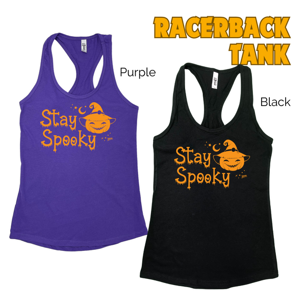 STAY SPOOKY HALLOWEEN TANK - HALLOWEEN GYM TOPS - LIBERTE LIFESTYLES