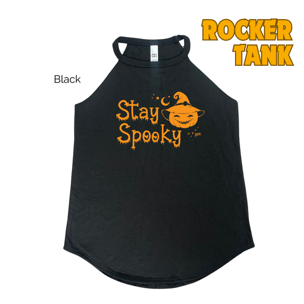 STAY SPOOKY HALLOWEEN TANK - HALLOWEEN GYM TOPS - LIBERTE LIFESTYLES