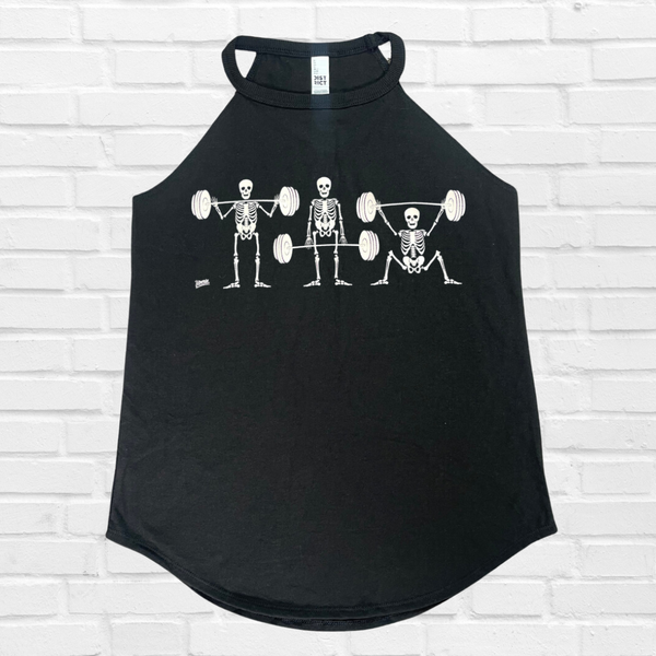 Strong Bones Rocker Tank - Black - FINAL SALE