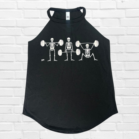 Strong Bones Rocker Tank - Black - FINAL SALE