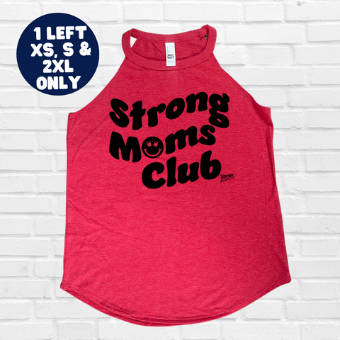 Strong Moms Club Rocker Tank - Red Frost - FINAL SALE