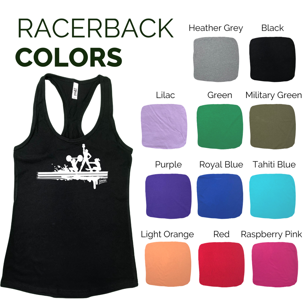 Liberte Lifestyles That Crossfit Life Crop Womens Racerback Tank Fitness Apparel Clothing
