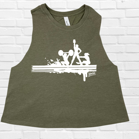 That crossfit life crop tank - Liberte Lifestyles fitness tanks