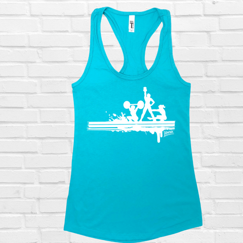 Liberte Lifestyles That Crossfit Life Crop Womens Racerback Tank Fitness Apparel Clothing