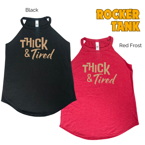 Thick and tired tank. thick and tired workout tank. Liberte Lifestyles Fitness tanks.