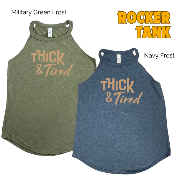 Thick and tired tank. thick and tired workout tank. Liberte Lifestyles Fitness tanks.