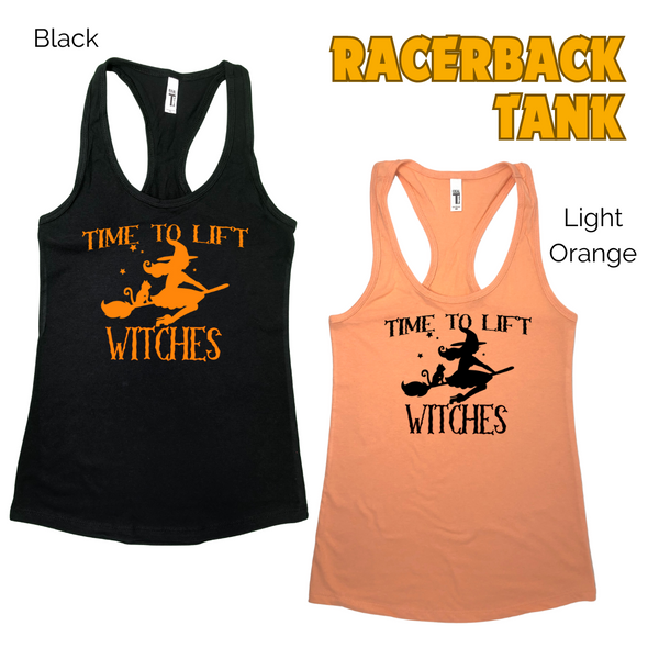 Time to Lift Witches Tank - halloween gym tank