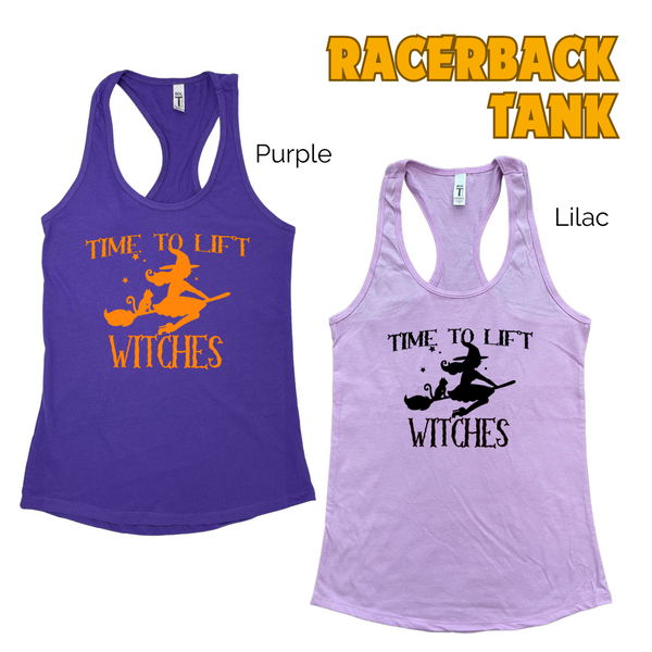 Time to Lift Witches Tank - halloween gym tank