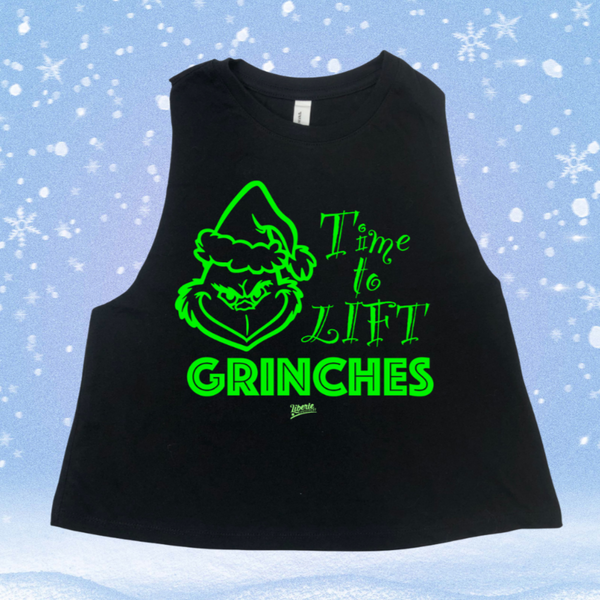 Time to lift christmas workout tank. Liberte Lifestyles Christmas gym tank.