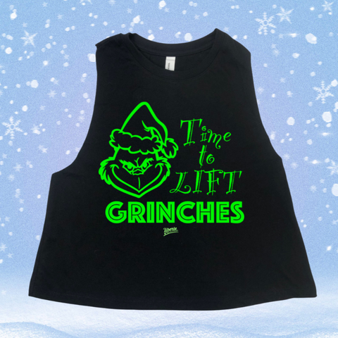 Time to lift christmas workout tank. Liberte Lifestyles Christmas gym tank.