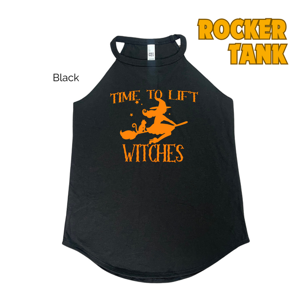 Time to Lift Witches Tank - halloween gym tank