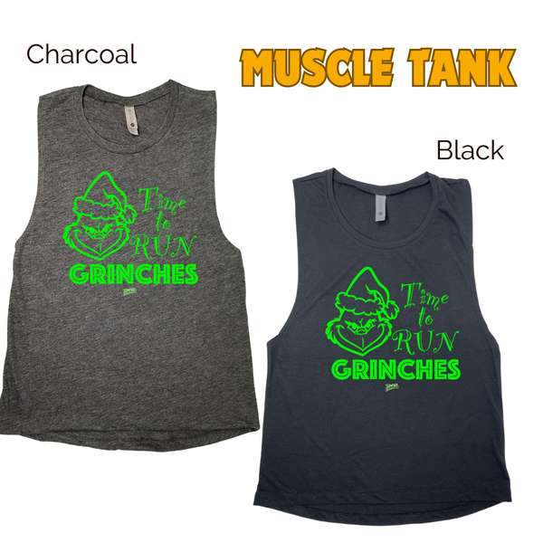 TIME TO RUN GRINCHES TANK - LIBERTE LIFESTYLES FITNESS TANKS