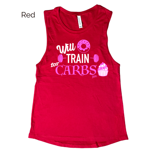 Will Train for Carbs Muscle Tank