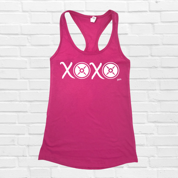 xoxo love to lift valentines day tank - liberte lifestyles gym fitness apparel and accessories