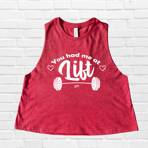 You had me at lift crop tank - Liberte Lifestyles Fitness tees