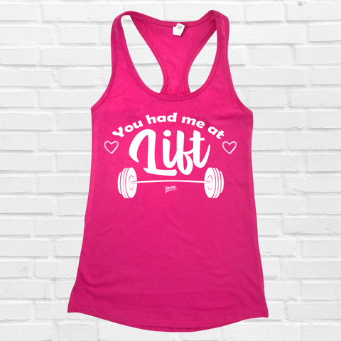 You had me at lift racerback tank - Liberte Lifestyles Workout Tanks