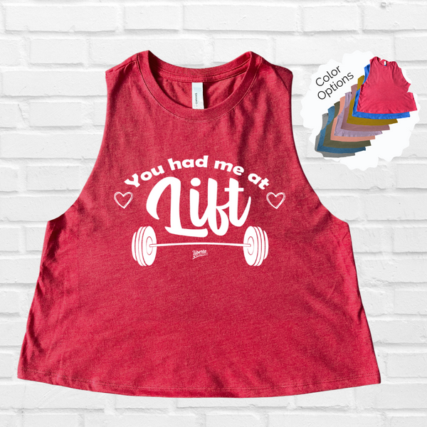 You had me at lift crop tank - Liberte Lifesstyles Fitness tees