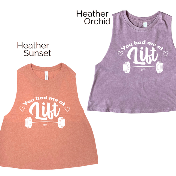 You had me at lift crop tank - Liberte Lifestyles Fitness tees