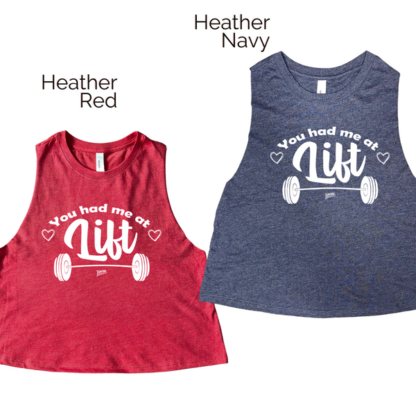 You had me at lift crop tank - Liberte Lifestyles Fitness tees