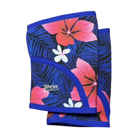 5mm Aloha Floral Print Knee Sleeves (Pair) - XS/L/XL Only - FINAL SALE
