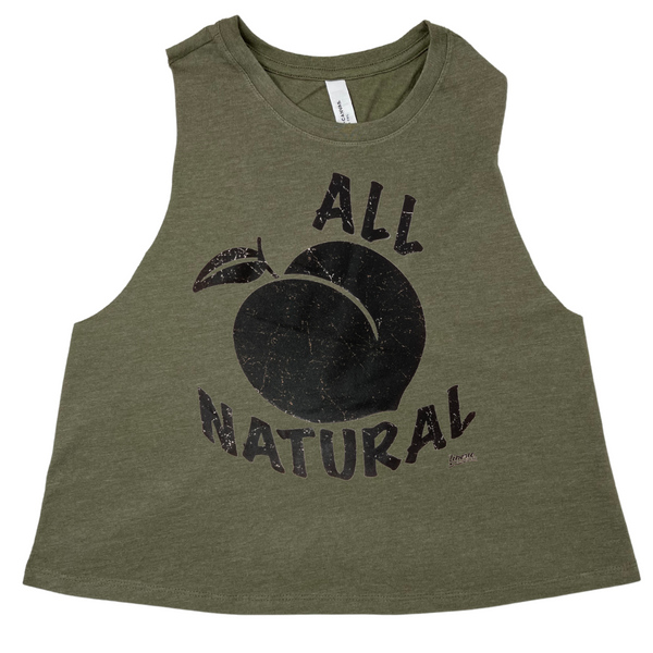 Liberte Lifestyles Gym Liftiness fitness apparel an dAccessories - all natural peach crop tank