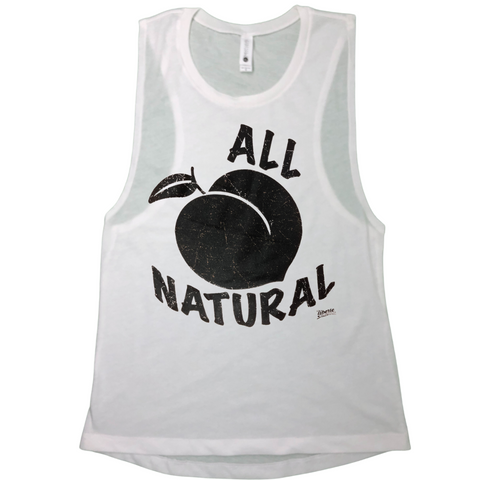 Liberte Lifestyles Gym fitness tank - all natural peach muscle tank