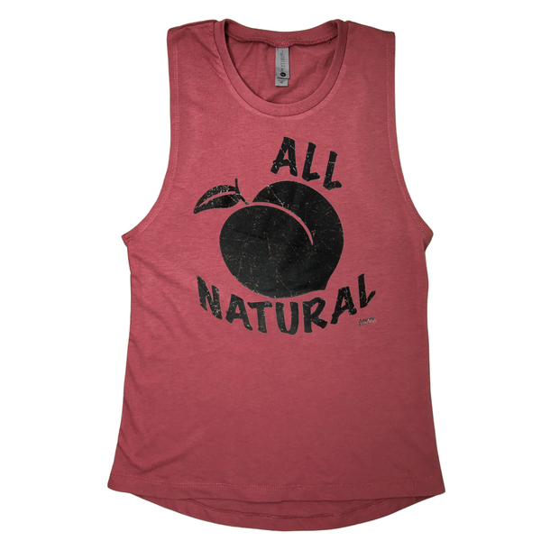 Liberte Lifestyles Gym fitness tank - all natural peach muscle tank