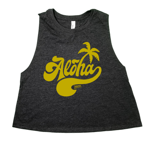 Liberte Lifestyles Fitness and Gym Apparel - crossfit shorts and tanks - Aloha Crop Tank