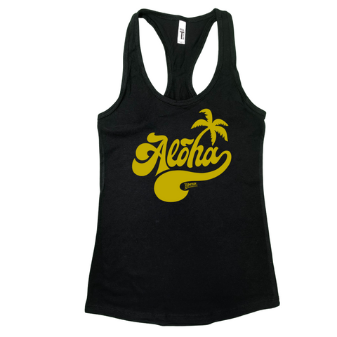 Liberte Lifestyles Gym Fitness Apparel for Crossfit and weightlifting - Aloha racerback strong tank