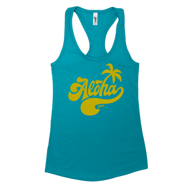 Liberte Lifestyles Gym Fitness Apparel for Crossfit and weightlifting - Aloha racerback strong tank