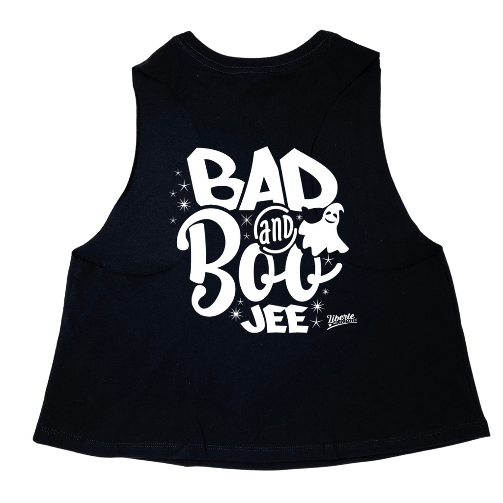 Liberte Lifestyles Halloween Crop Tank Bad and Boojee Gym Fitness Apparel and Accesspories