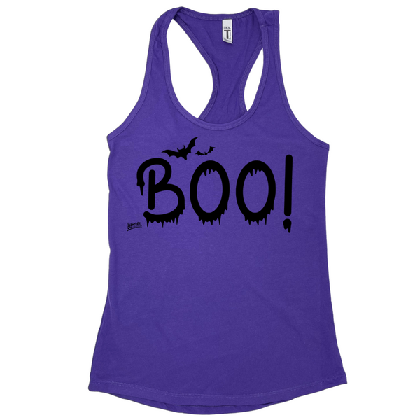 Liberte Lifestyles Boo Racerback tank for Halloween workout or  wood - crossfit weightlifting gym fitness apparel and accessories