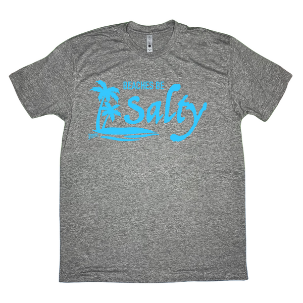 Liberte Lifestyles Gym fitness apparel & accessories - beaches be salty t-shirt for gym weightlifting 